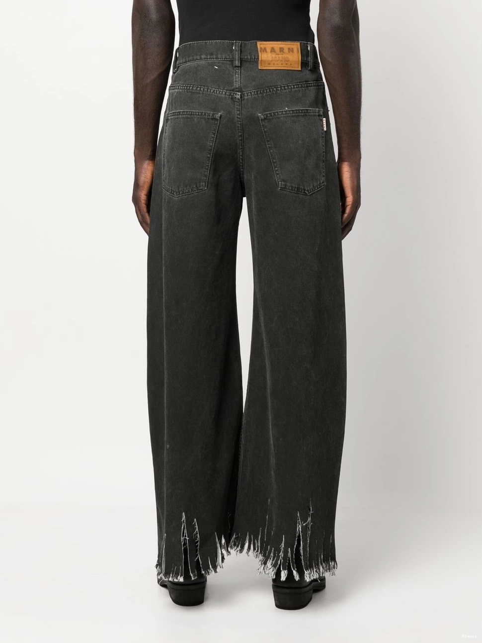 Cheap wide Alanui fringed leg Women jeans 0803